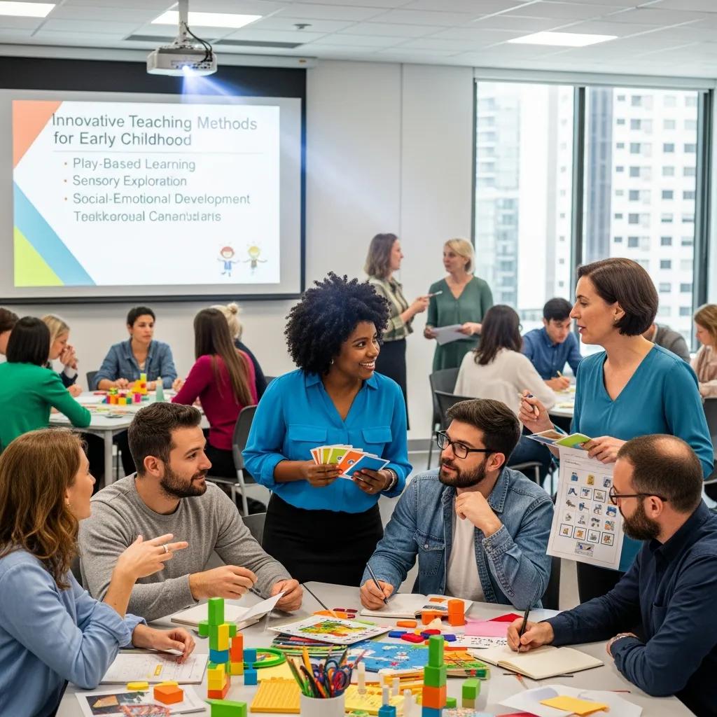 Early childhood educators participating in a professional development workshop