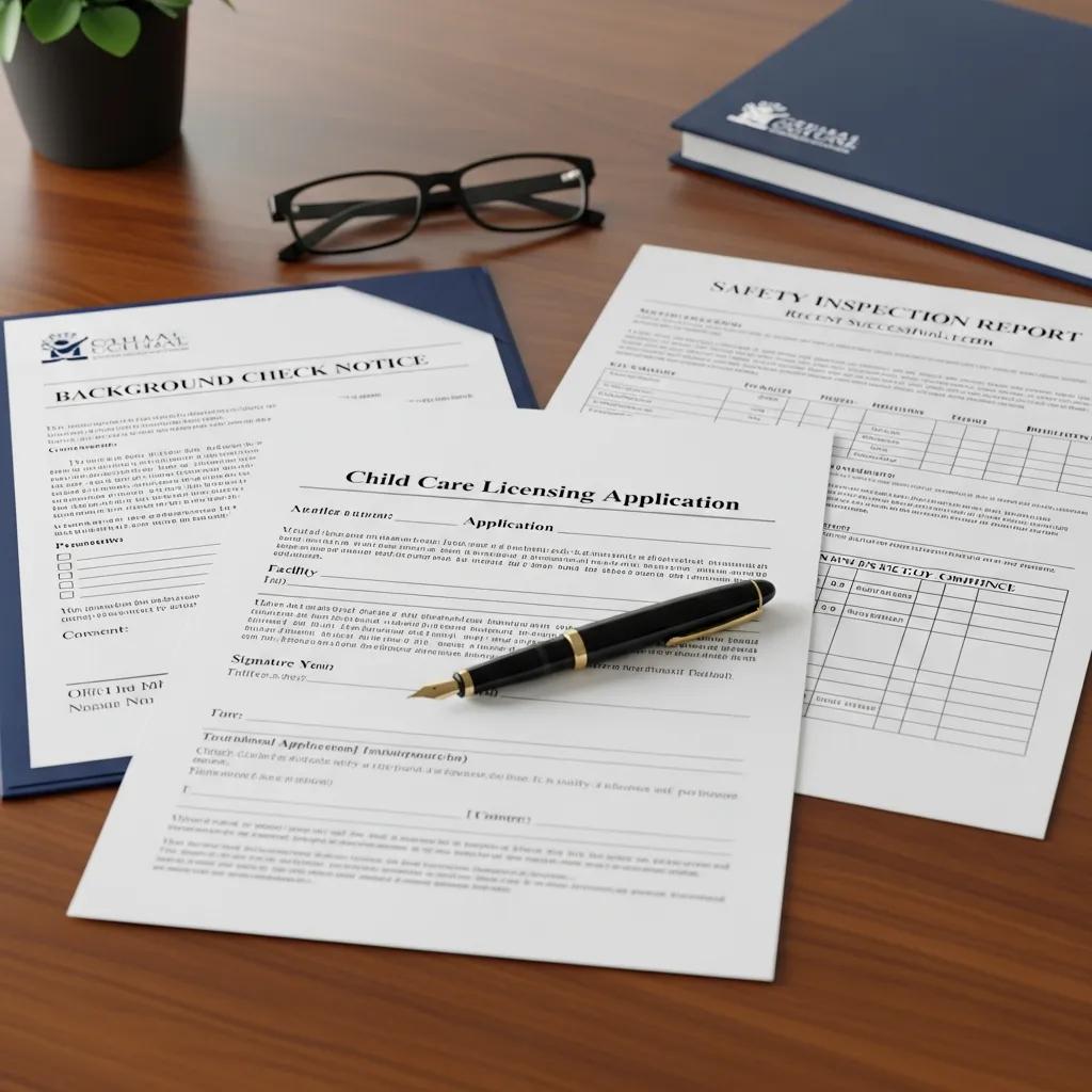 Required documentation for South Carolina child care licensing application